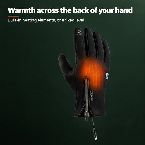 Heated back of the hand on the Grip – built-in heating elements, one fixed level