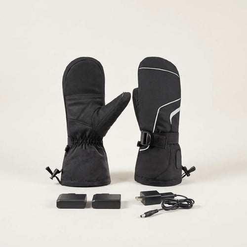BergHeat Crest heated mittens with two batteries and charger